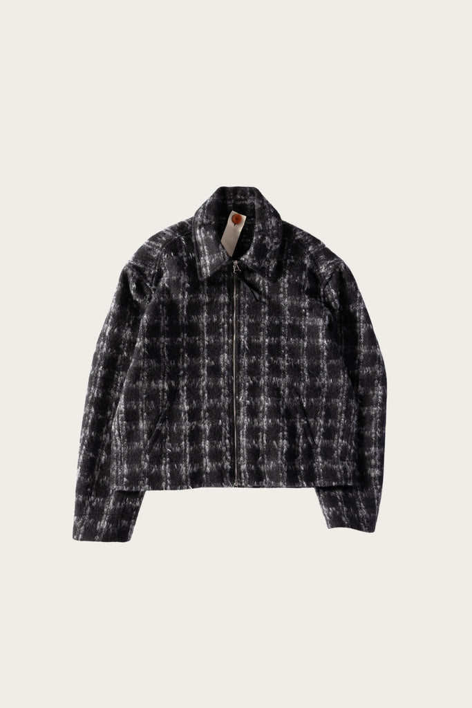 Bardo - Cropped Slow Jacket - Mohair Check - Canoe Club