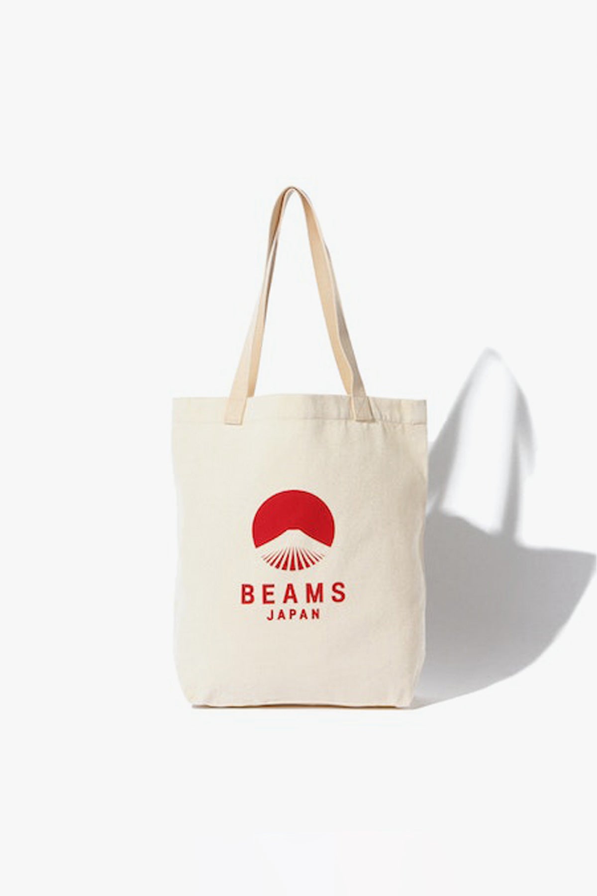 Beams Evergreen Works Tote Bag | White/Red | Canoe Club