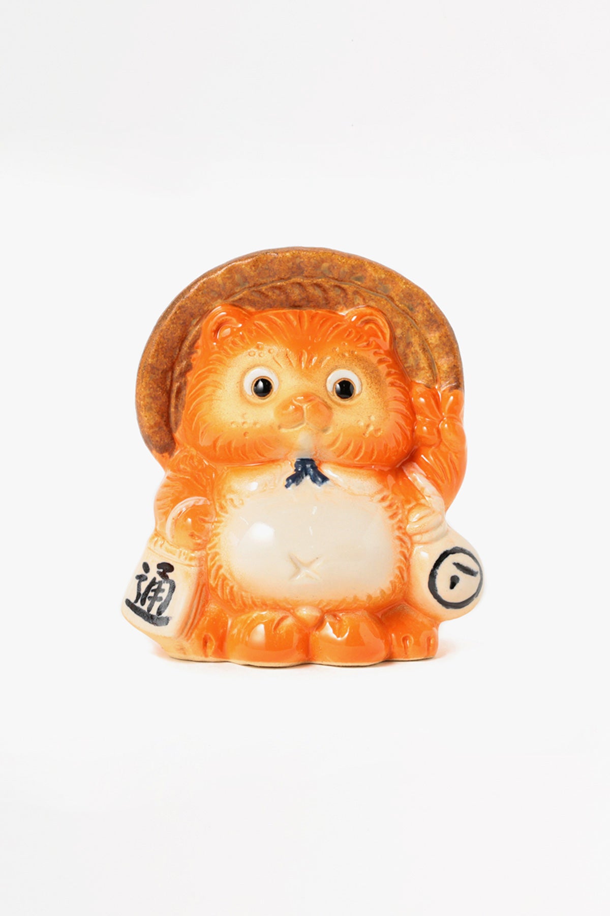 Beams Japan - Fortune Raccoon Dog Piggy Bank - Orange - Canoe Club