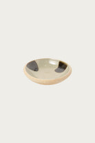 Beams Japan - Hamadagama Round Plate - White/Olive - Canoe Club
