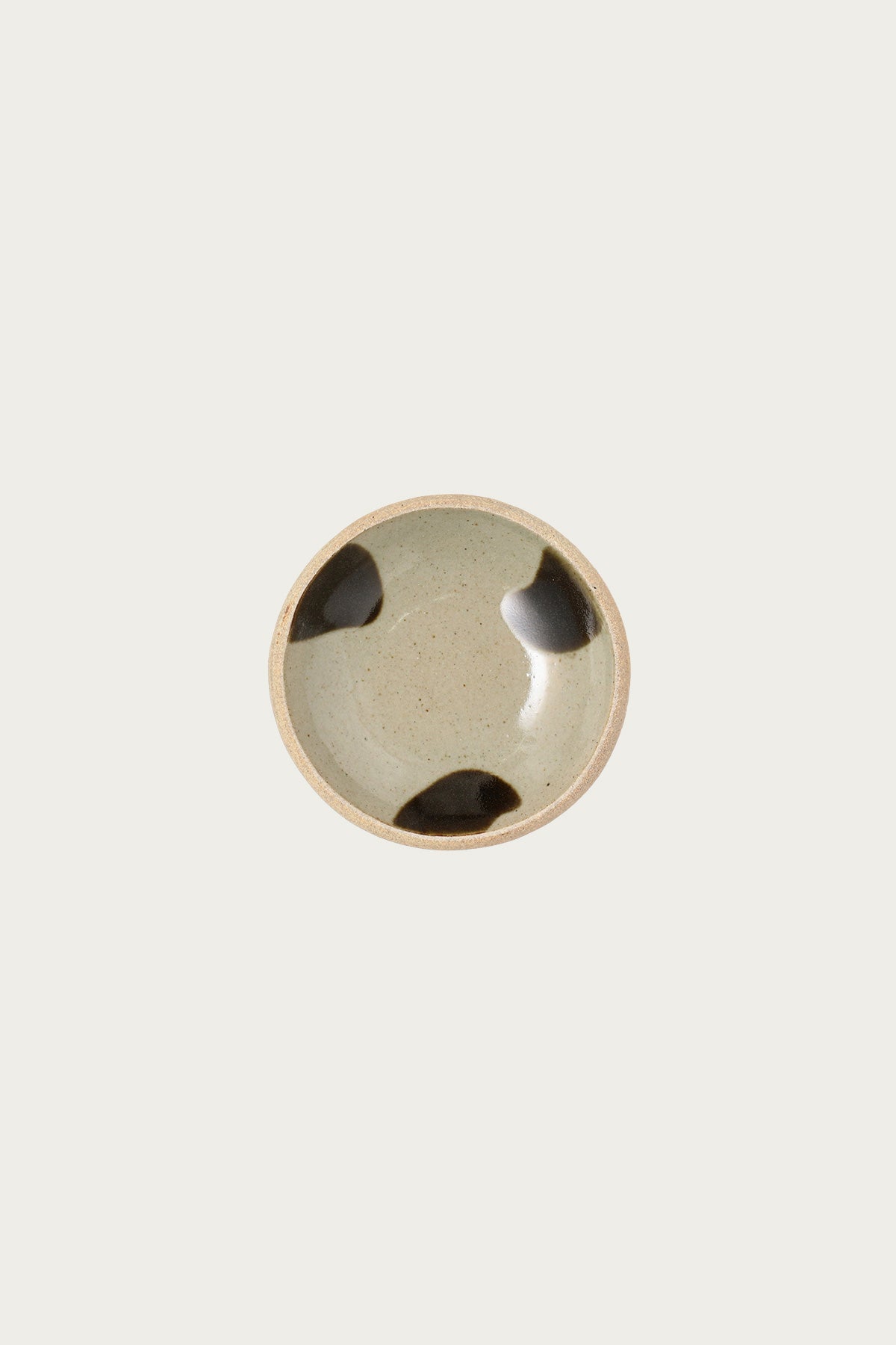 Beams Japan - Hamadagama Round Plate - White/Olive - Canoe Club