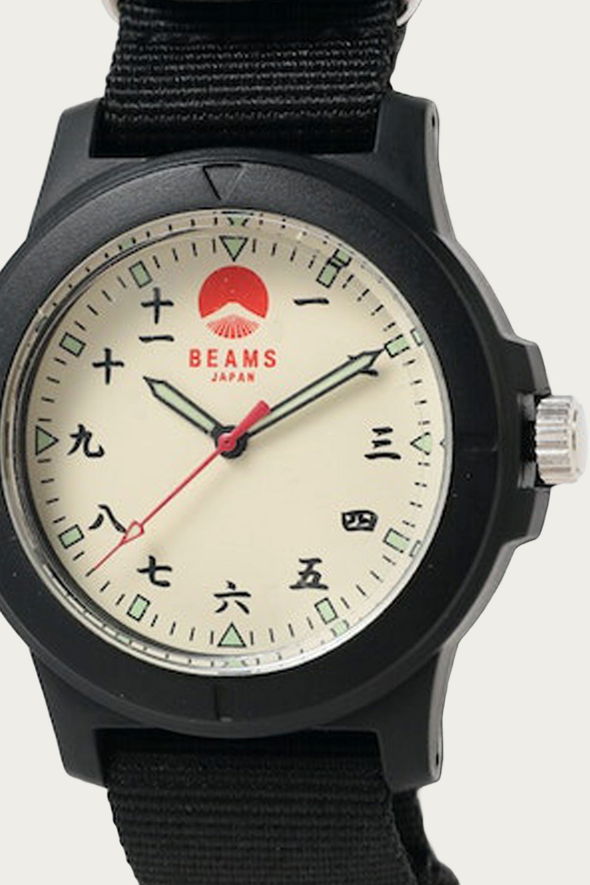 Beams Home Kanji Number Wrist Watch Black Canoe Club