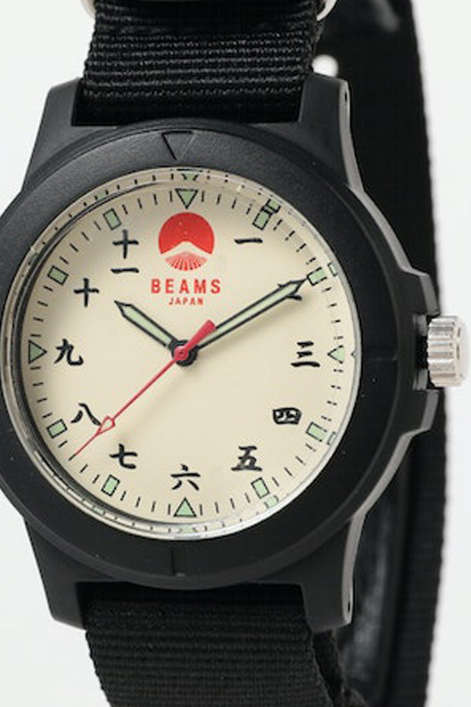 Beams Japan - Kanji Number Wrist Watch - Black - Canoe Club