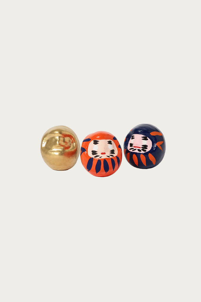 Beams Japan - Lucky Charm Doll Petit Set - Gold/Orange/Navy - Canoe Club