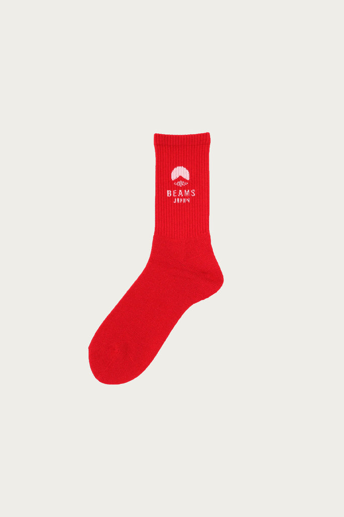 Beams Japan - Beams Logo Socks - Red - Canoe Club