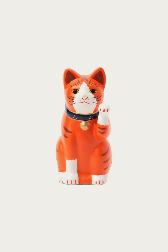 Beams Japan - Chugai Toen Fortune Cats Medium Left - Orange - Canoe Club