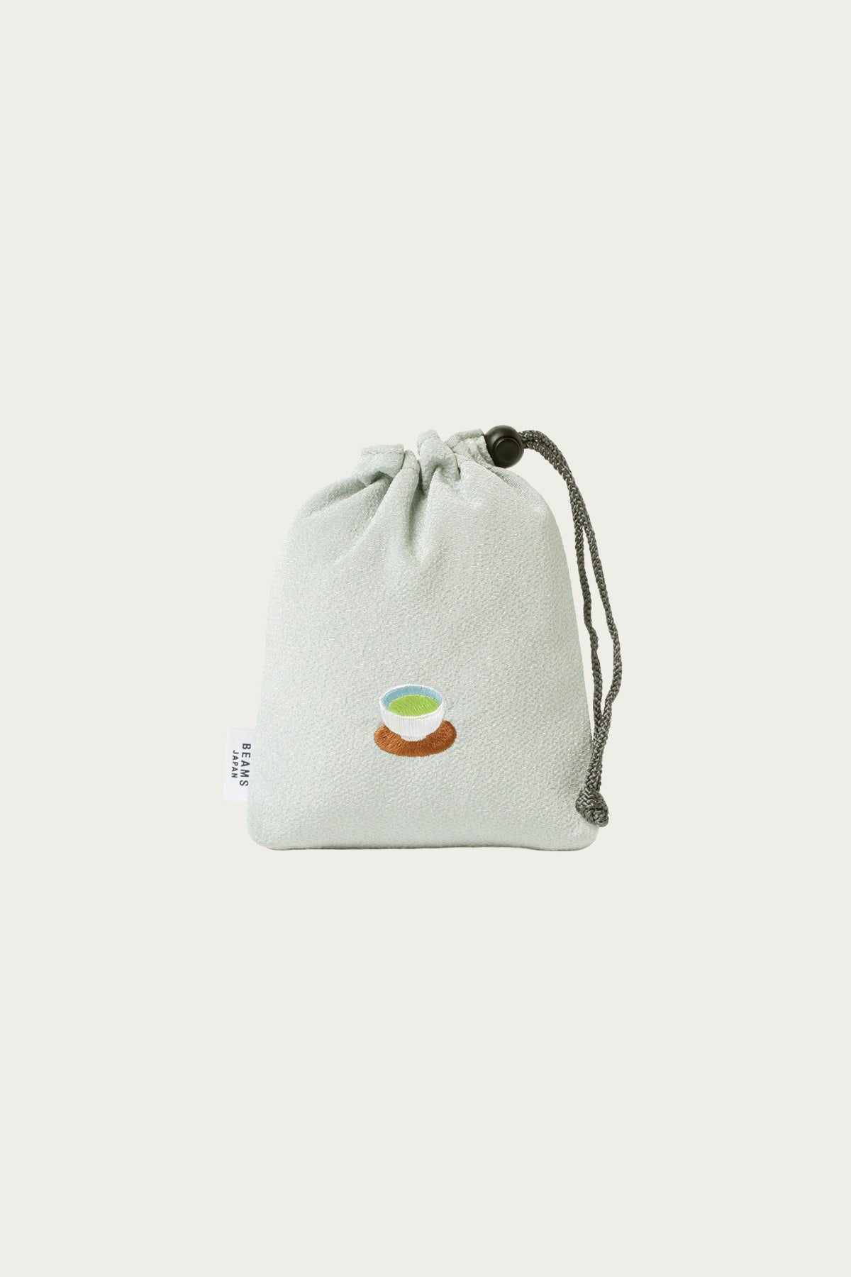 Beams Japan - Embroidered Drawstring Bag - Matcha - Canoe Club