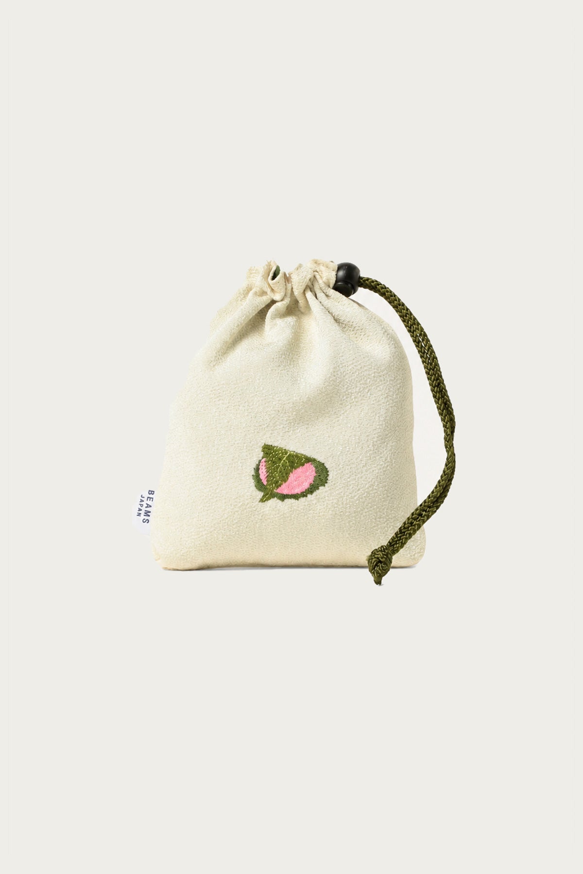 Beams Japan - Embroidered Drawstring Bag - Sakura Mochi - Canoe Club