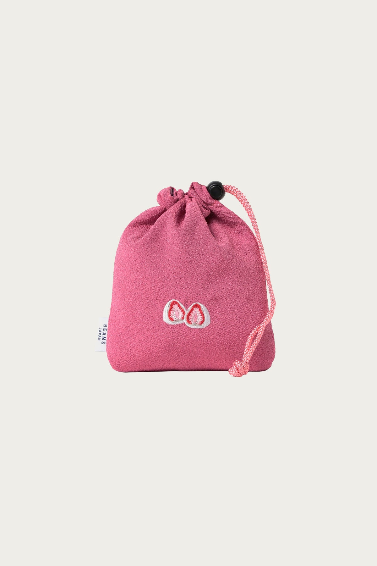 Beams Japan - Embroidered Drawstring Bag - Strawberry Daifuku - Canoe Club