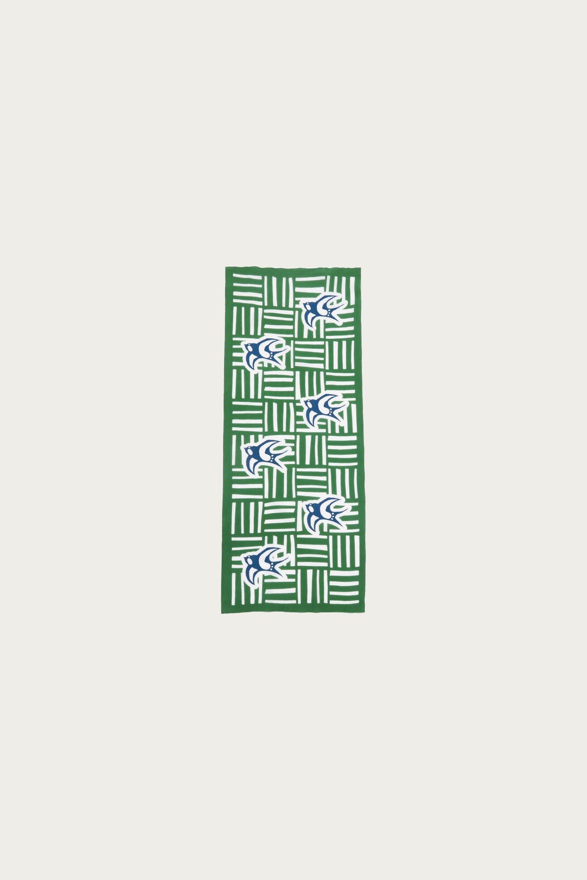 Beams Japan - fennica Swallow Handkerchief - Green - Canoe Club