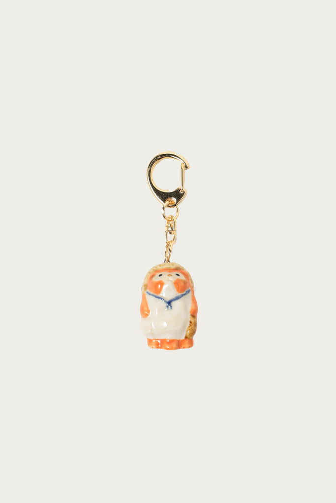 Beams Japan - Fortune Raccoon Dog Key Chain - Orange - Canoe Club