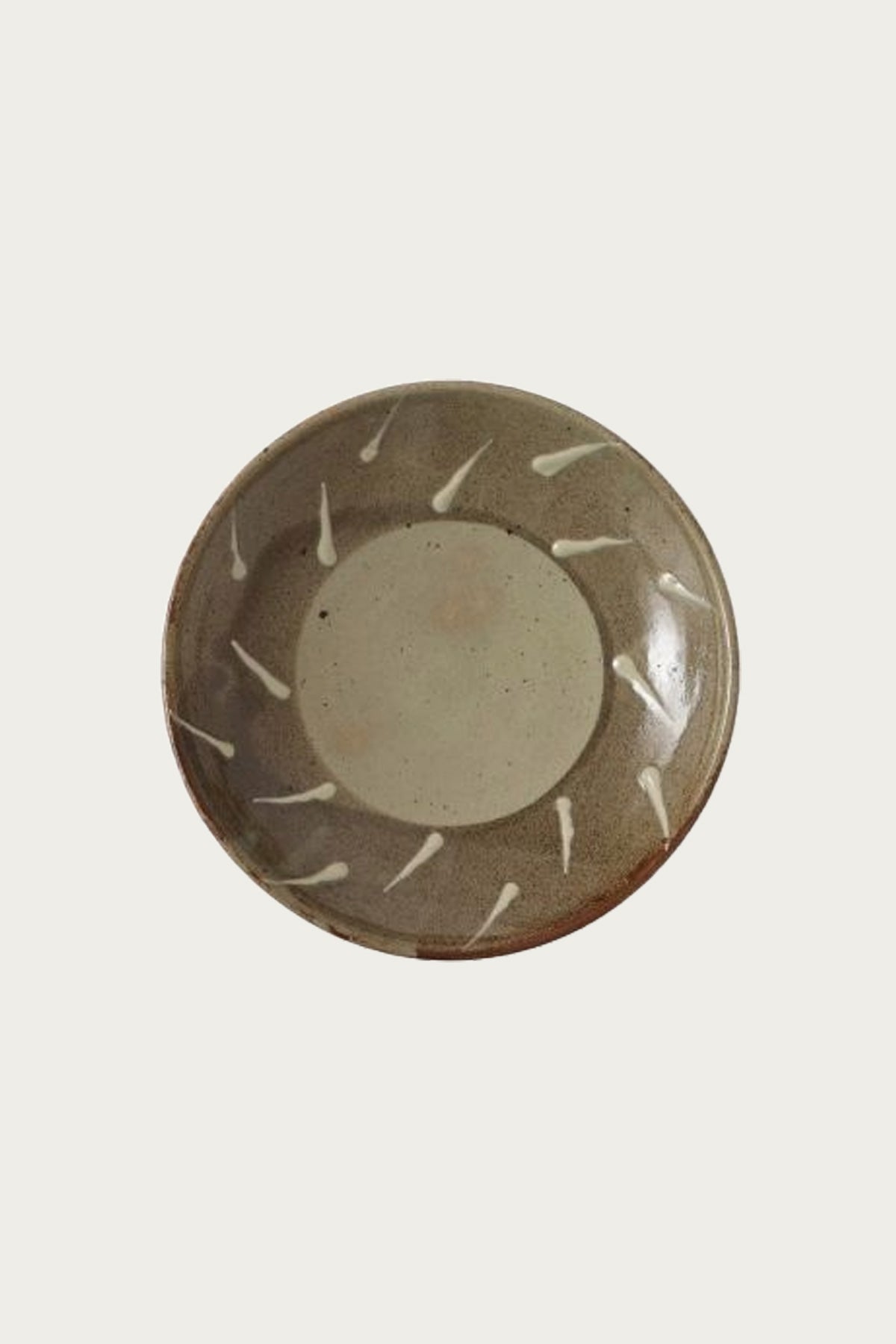 Beams Japan - Hamadagama Medium Round Plate - Grey - Canoe Club