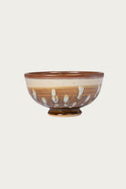 Beams Japan - Hamadagama x fennica Ceramic Bowl - Olive/White Lines - Canoe Club