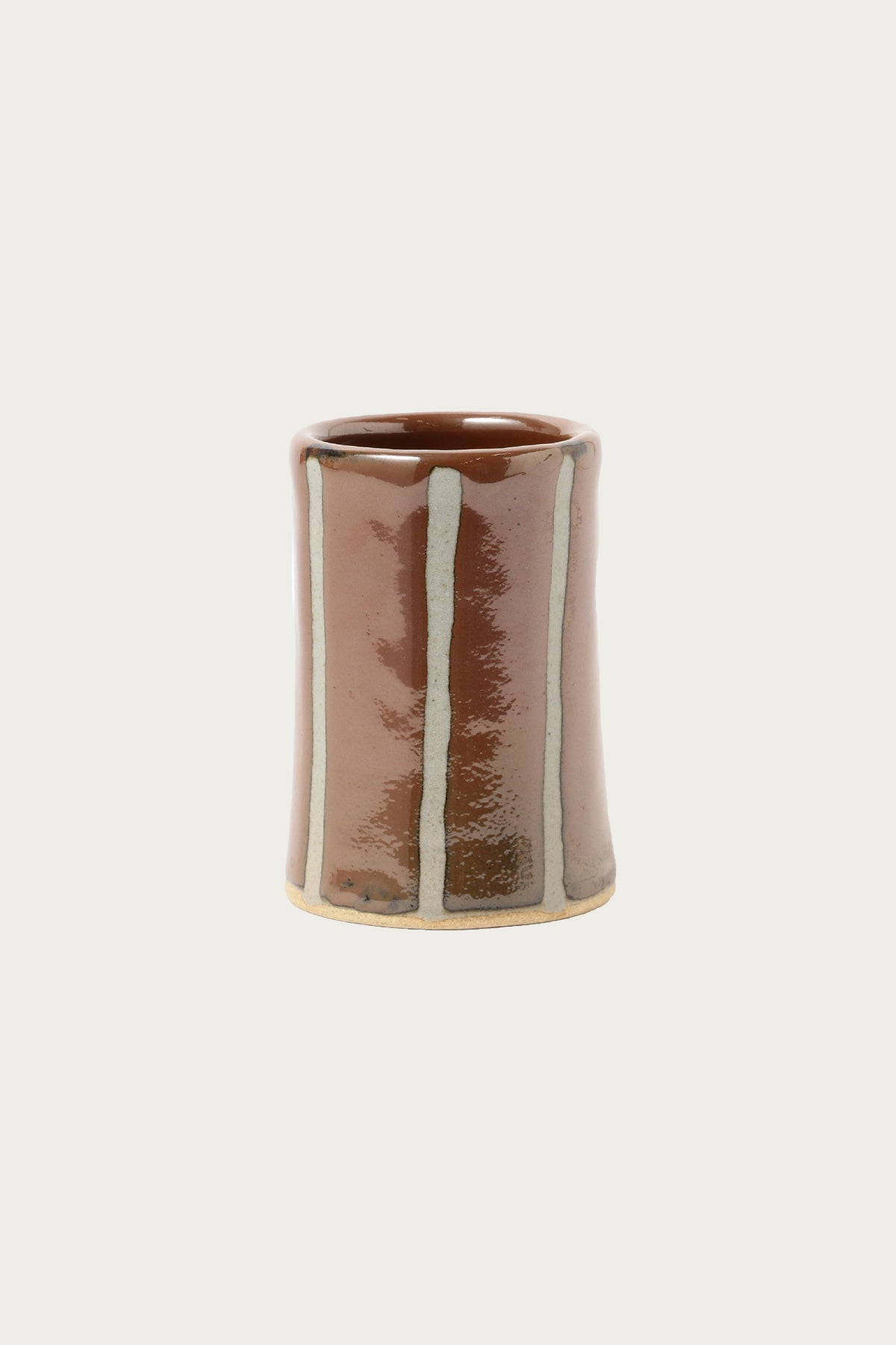 Beams Japan - Hamadagama Vase Small - White Line - Canoe Club