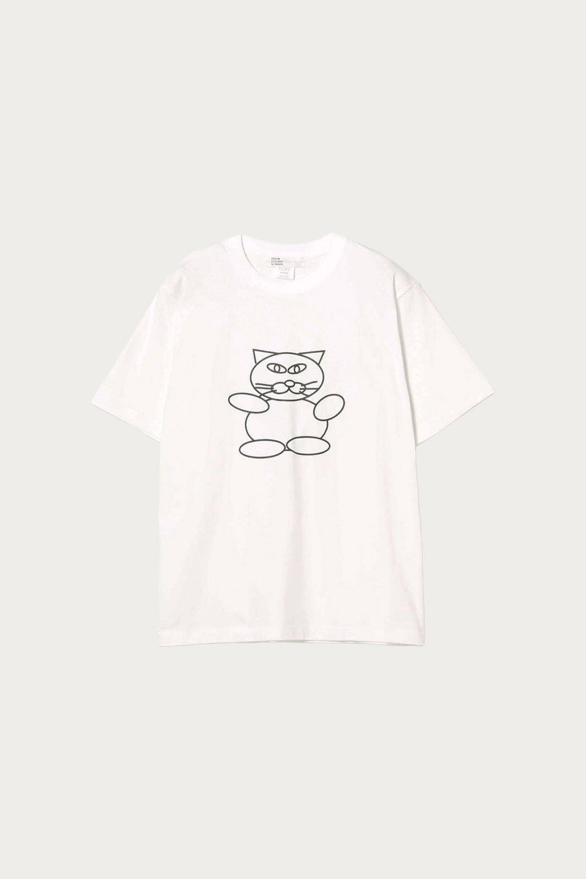 Beams Japan - Himma Cat Tee - White - Canoe Club