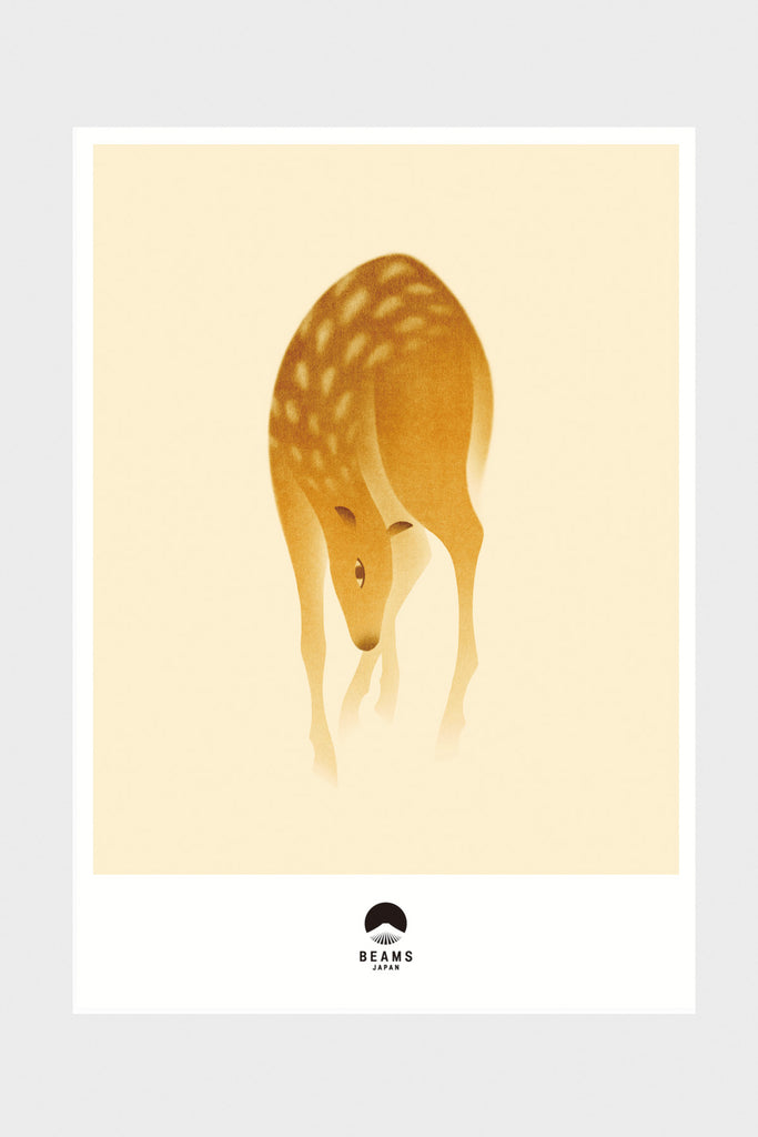 Beams Japan - Keiji Yano Poster - Deer - Canoe Club