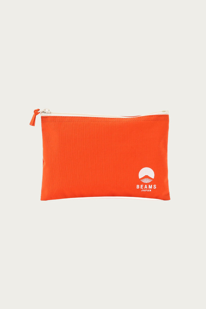 Beams Japan - Logo Flat Pouch A5 - Orange - Canoe Club