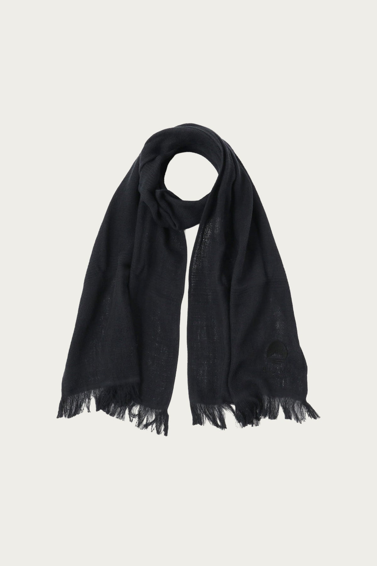 Beams Japan - Miyazaki Towel Beams Japan Scarf - Black - Canoe Club