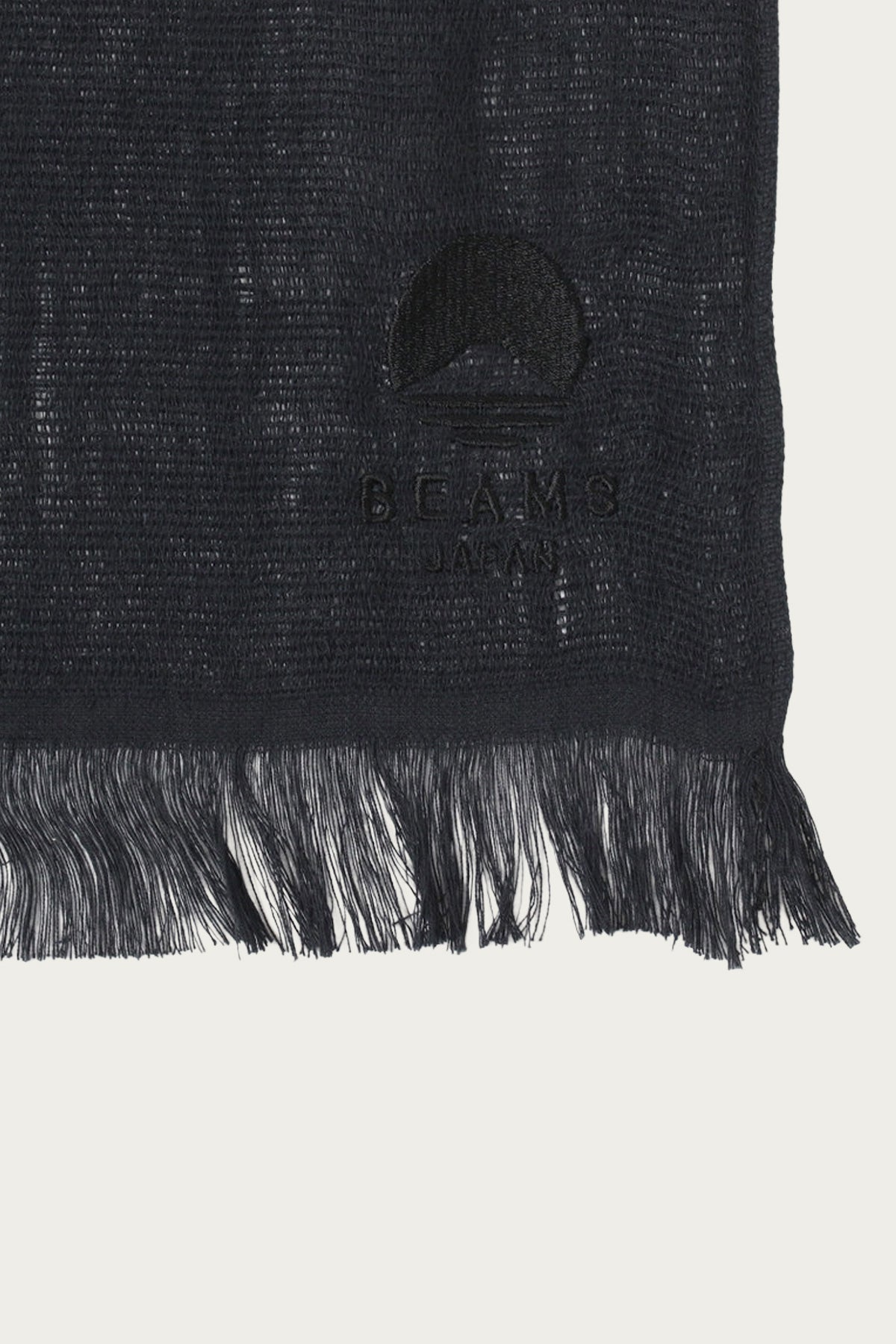 Beams Japan - Miyazaki Towel Beams Japan Scarf - Black - Canoe Club