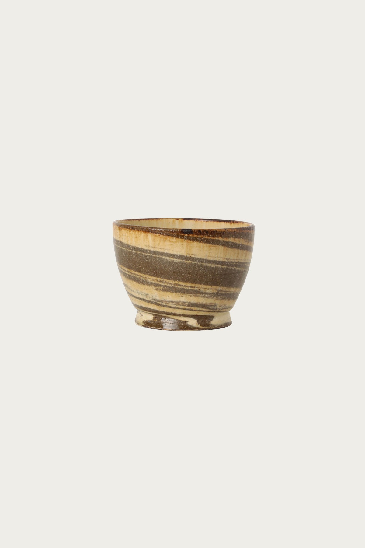 Beams Japan - Nanao Yoshihiro Coffee Bowl - Brown/Tan Swirl - Canoe Club