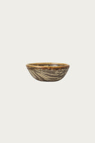 Beams Japan - Nanao Yoshihiro Oval Bowl - Brown/White Stripe - Canoe Club