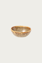 Beams Japan - Nanao Yoshihiro Oval Bowl - Tan/Brown Stripe - Canoe Club