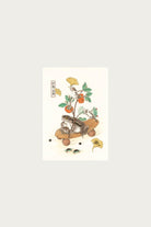 Beams Japan - Nozaka Toshikazu Giclee Print A3 - Frog & Persimmon - Canoe Club