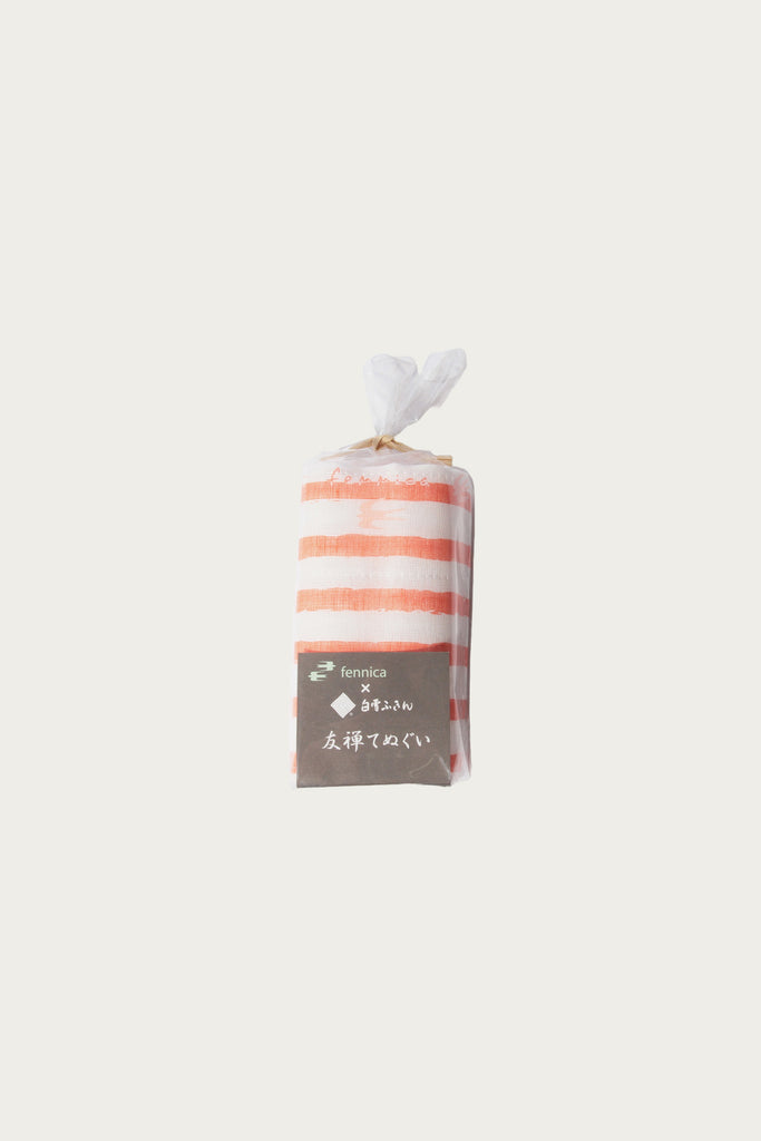 Beams Japan - Shirayuki Fukin x fennica Tenugui Towel - Orange - Canoe Club