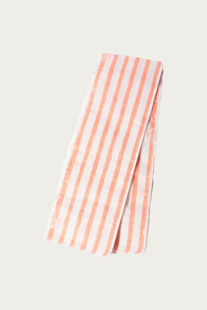 Beams Japan - Shirayuki Fukin x fennica Tenugui Towel - Orange - Canoe Club