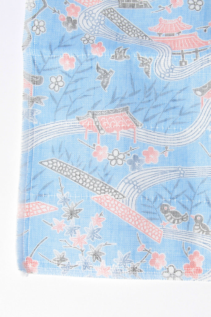 Beams Japan - Shirayuki Tenugui Towel - Blue - Canoe Club