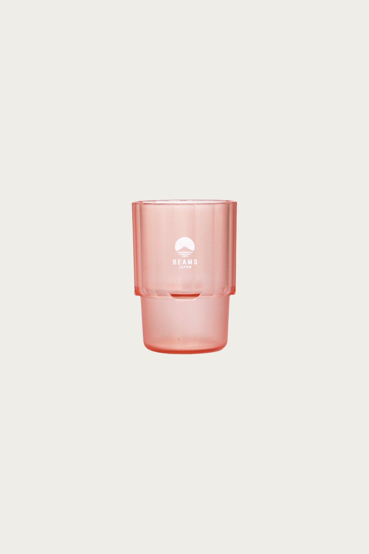 Beams Japan - Stacking Cup Clear - Clear Red/White Logo - Canoe Club