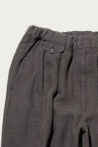 Beams Plus - 2 Pleats Relax Trousers COTTON Linen - Grey - Canoe Club