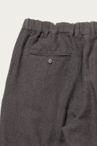Beams Plus - 2 Pleats Relax Trousers COTTON Linen - Grey - Canoe Club