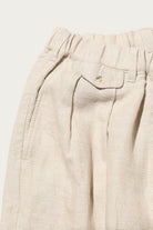 Beams Plus - 2 Pleats Relax Trousers COTTON Linen - Off White - Canoe Club