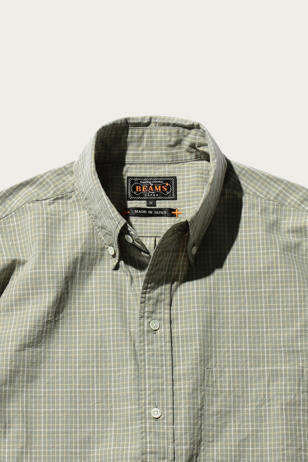 Beams Plus - B.D. Classic-Fit Typewriter Plaid - Green - Canoe Club