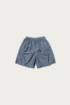 Beams Plus - MIL Athletic Shorts NYCO Indigo Chambray Discharge Print - Calico - Canoe Club