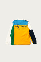 Beams Plus - Knit Ragger Color Block on Embroidery - Multi - Canoe Club