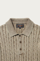 Beams Plus - Cable Polo Pigment Dyed Yarn - Beige - Canoe Club
