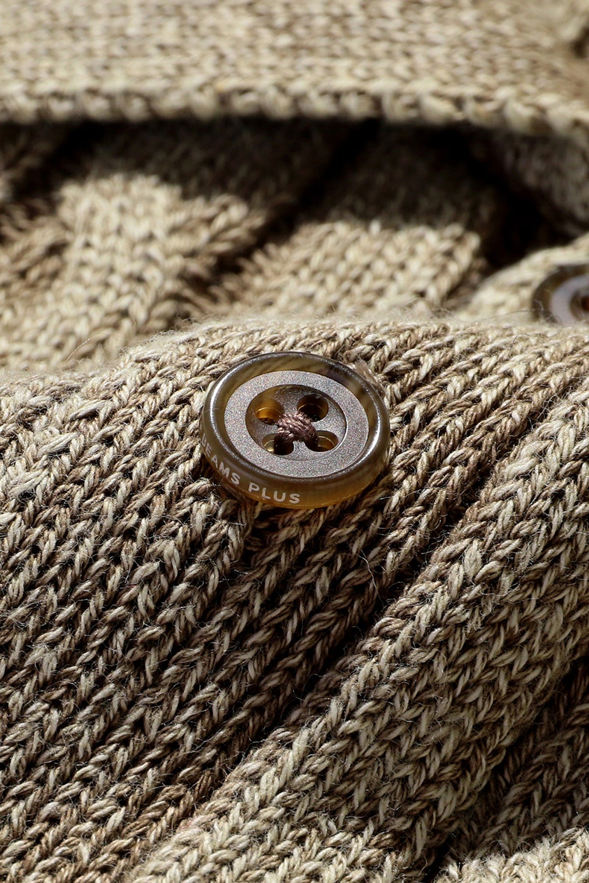Beams Plus - Cable Polo Pigment Dyed Yarn - Beige - Canoe Club