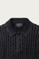 Beams Plus - Cable Polo Pigment Dyed Yarn - Black - Canoe Club