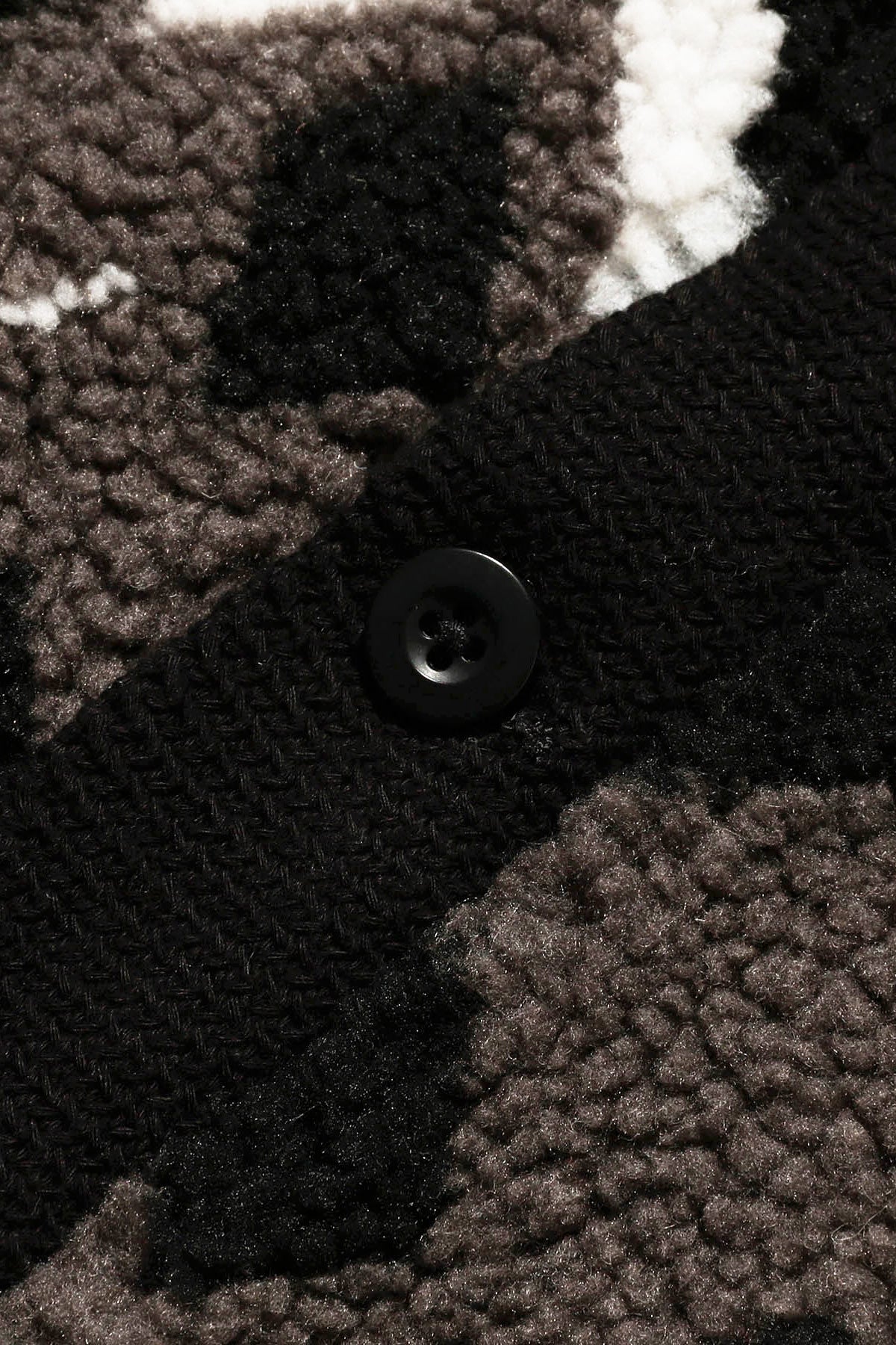 Cardigan Boa Jacquard - Black/Grey