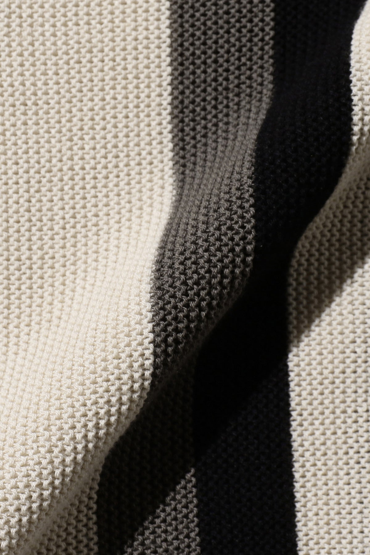 Beams Plus - Cardigan Stripe - Beige - Canoe Club