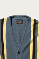 Beams Plus - Cardigan Stripe - Blue - Canoe Club