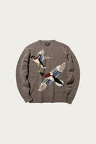 Beams Plus - Crew Intarsia Duck Pattern - Beige - Canoe Club