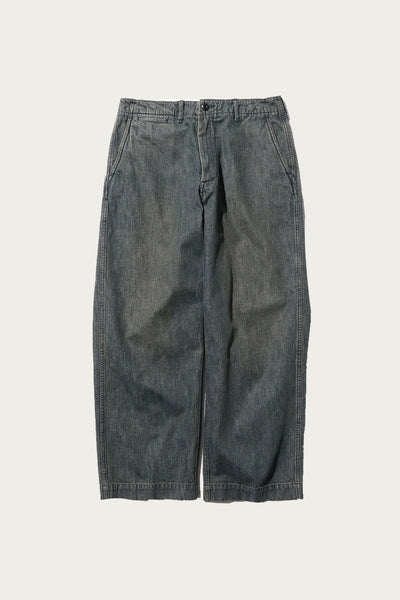 Beams+ Denim MIL Trousers | Indigo | Canoe Club