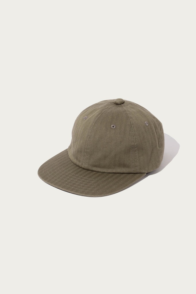 Beams Plus - Herringbone 6Panel Cap - Olive - Canoe Club