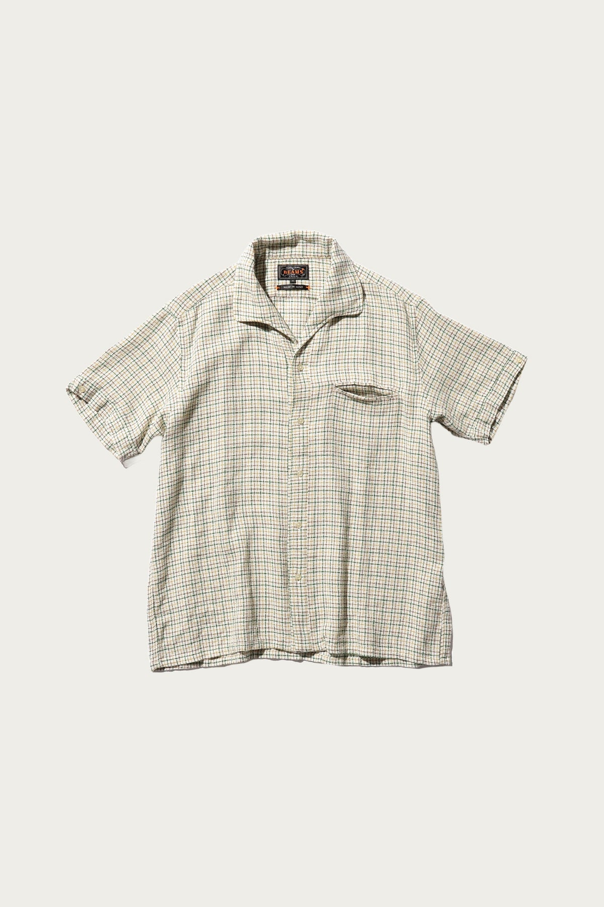 Beams Plus - Italian Collar Gunclub Mesh - White - Canoe Club
