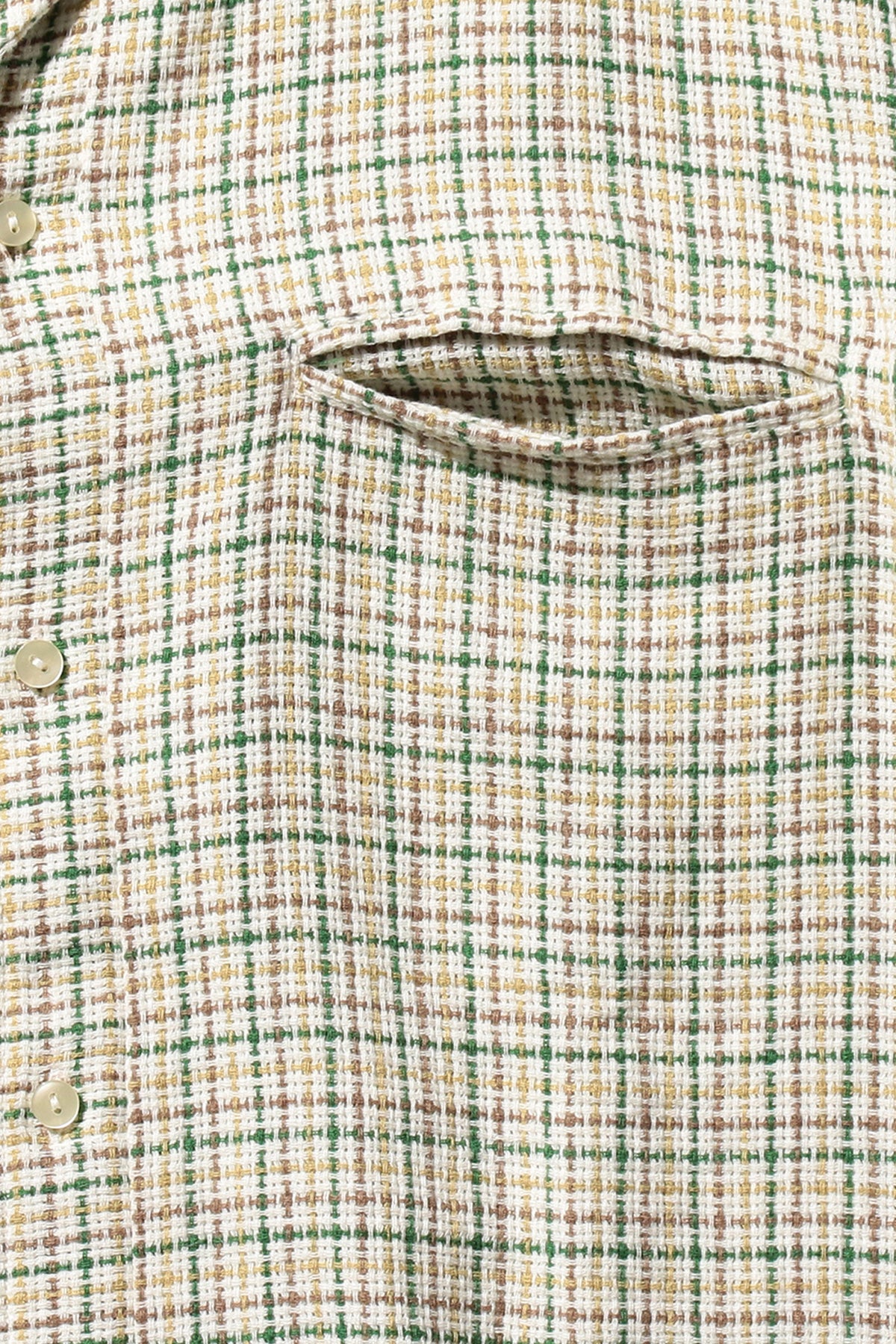 Beams Plus - Italian Collar Gunclub Mesh - White - Canoe Club