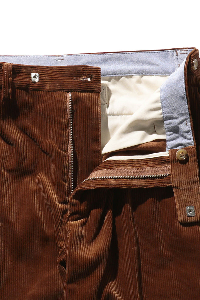 Beams Plus - IVY Trouser Ankle-Cut Corduroy - Golden Brown - Canoe Club