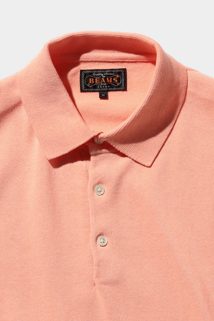 Beams Plus - Knit Polo 12G - Pink - Canoe Club